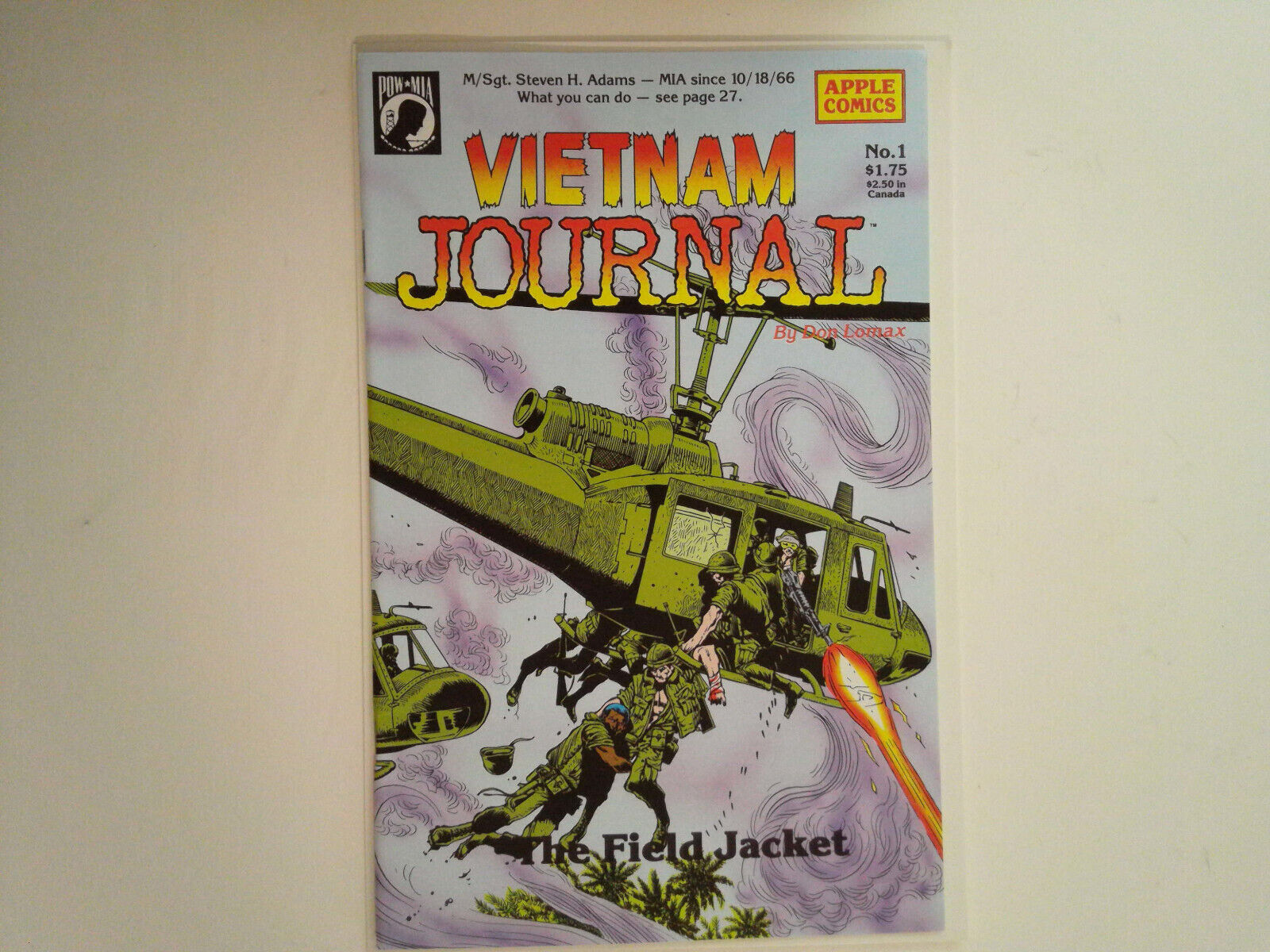Vietnam Journal #1 (1987), The Field Jacket, Apple Comics, ships in box