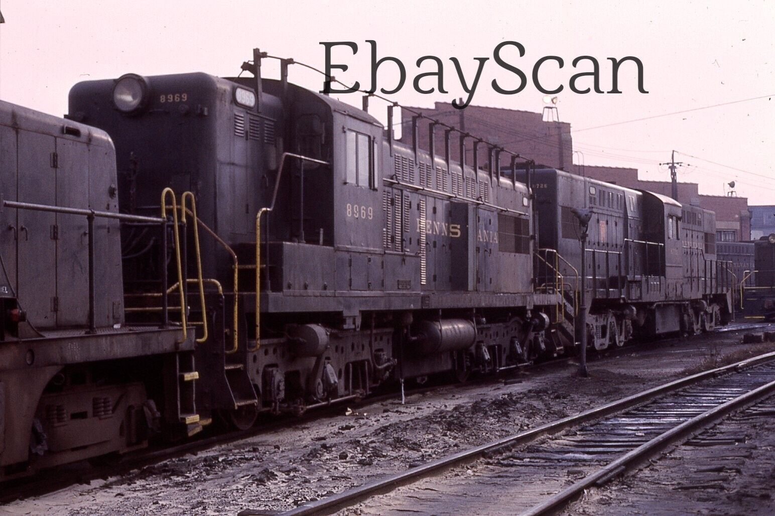 Original 35mm Kodachrome Slide PRR Pennsylvania Railroad Train Trains 1966