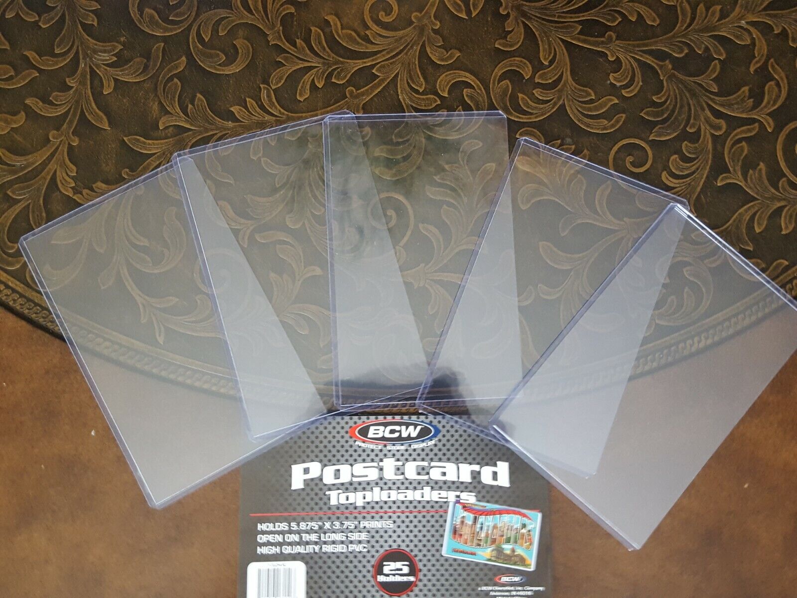5 Postcard Holder BCW Protector Toploader Rigid Sleeves  5 7/8 x 3 3/4 Vinyl
