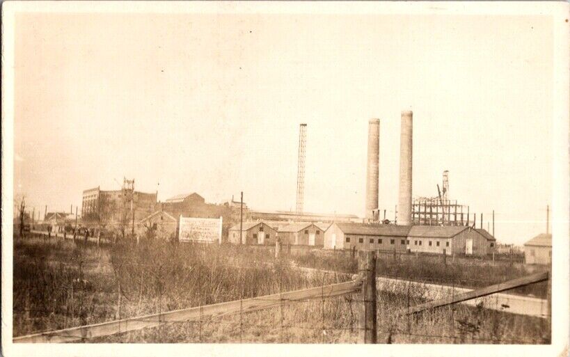 Vintage RPPC Postcard Lakeside Power Plant Milwaukee MI Michigan           A-206