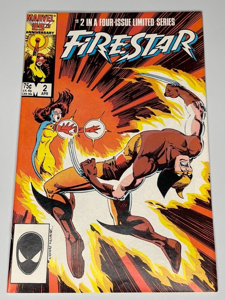 Firestar #2 Limited Series Marvel Comic Book 1986 Vintage