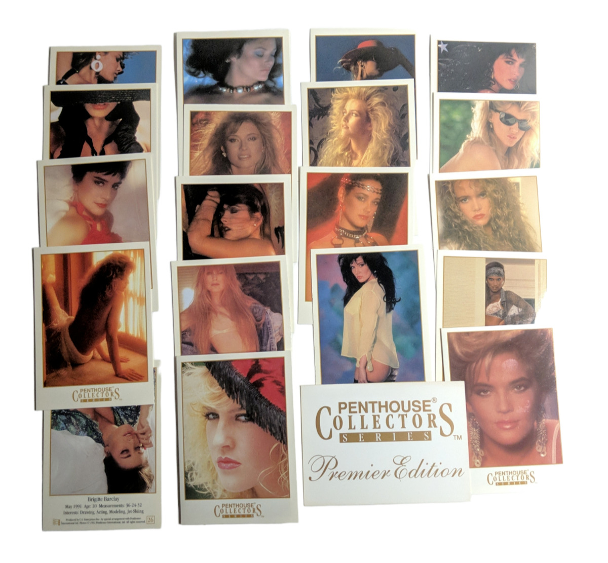 PentHouse Collectors Series Premier Edition Model Cards 18 Cards Set Year 1992