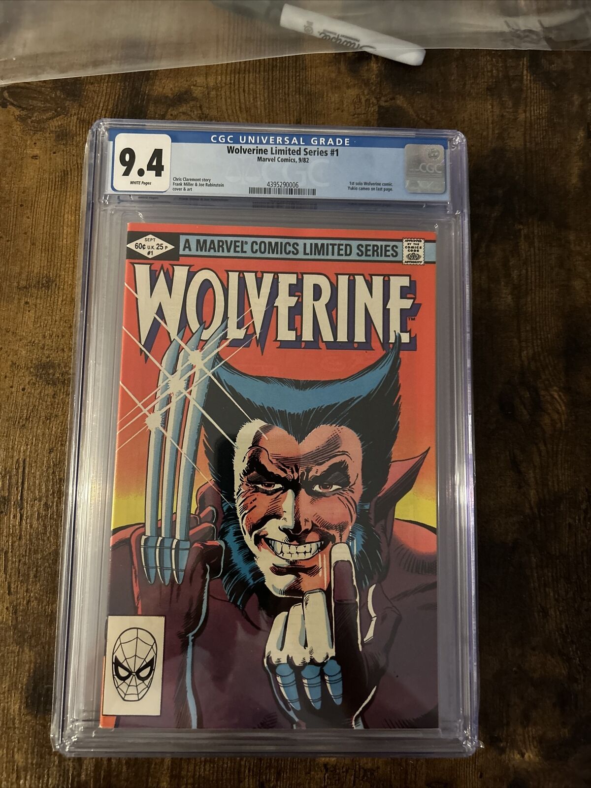 Wolverine 1 Limited Series CGC 9.4 NM Frank Miller Cover Marvel MCU