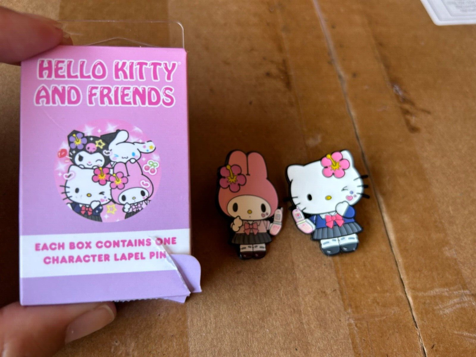 SOLD INDIVIDUALLY Sanrio Friends Kogyaru My Melody OR Hello Kitty Pin