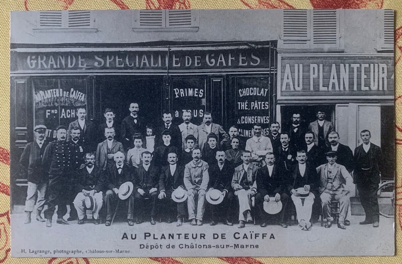 cpa 51 CHALONS ON MARL grocery deposit AT CAÏFFA PLANTER