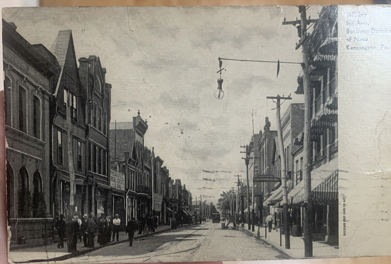 1908 NEW KENSINGTON Pennsylvania POSTCARD 5th Ave  Business District