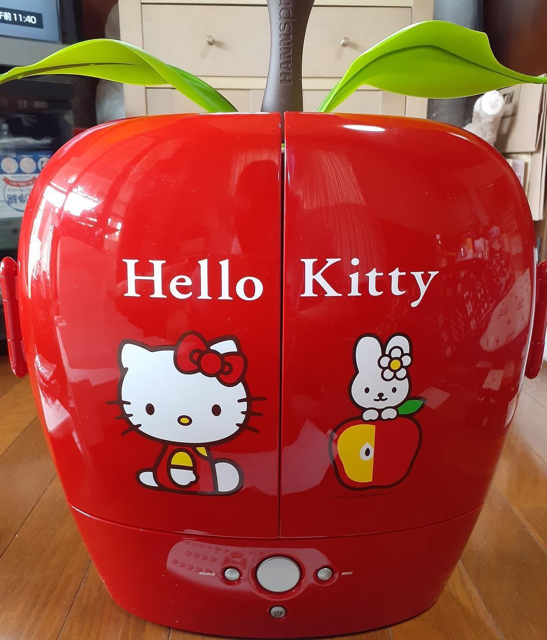 Hello Kitty Apple Form TV HANNSPREE 9.6inch Remote Controller near mint