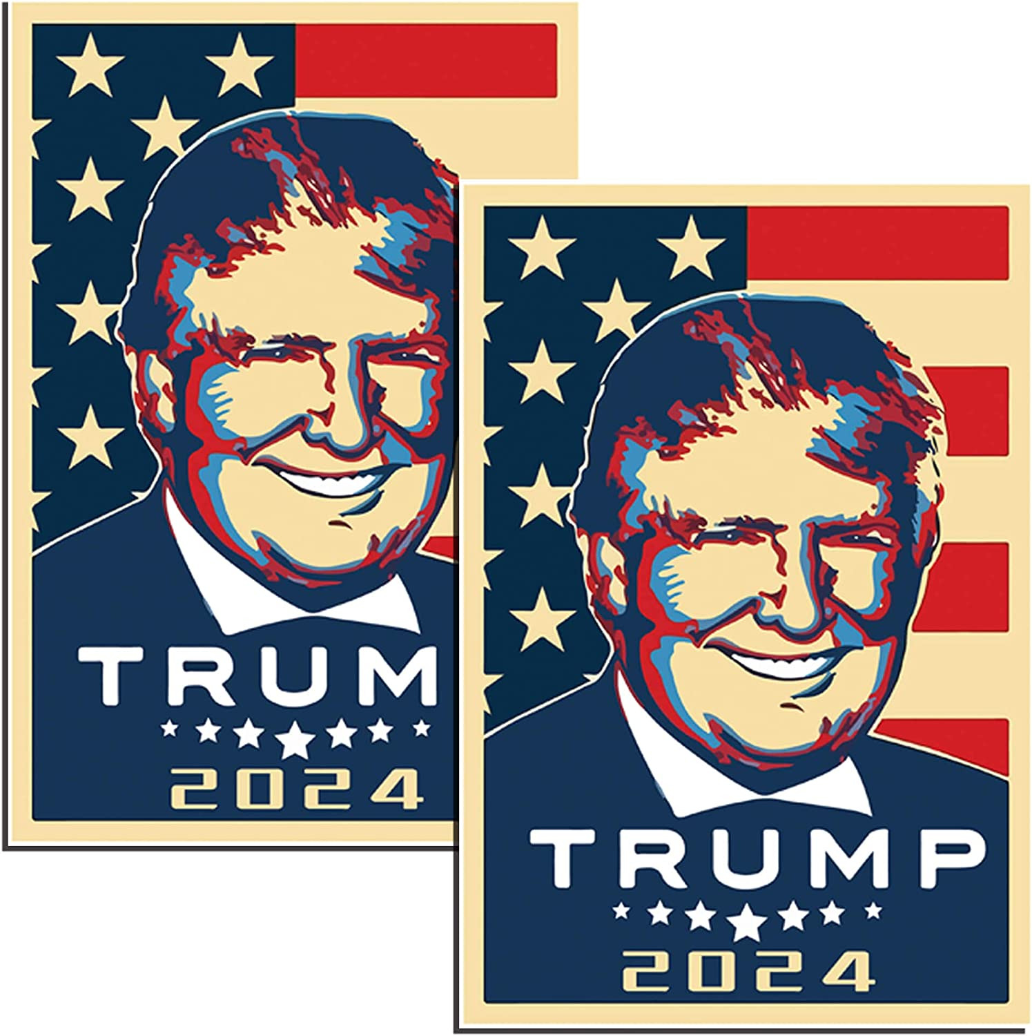 Pegatinas Trump 2024 Paquete de 2 Pegatinas Para Parachoques Donald Trump Nueva