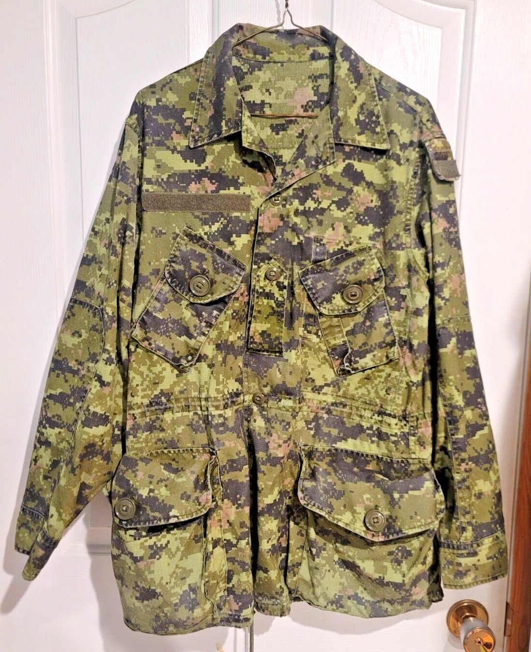 CANADIAN ARMY CADPAT DIGITAL TEMPERATE CAMOUFLAGE CAMO SHIRT 7040 REG-LG OBSOLET