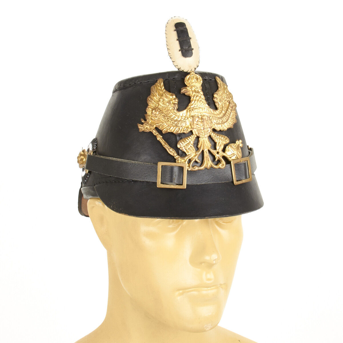 Prussian Jager Enlisted Shako Leather Helmet