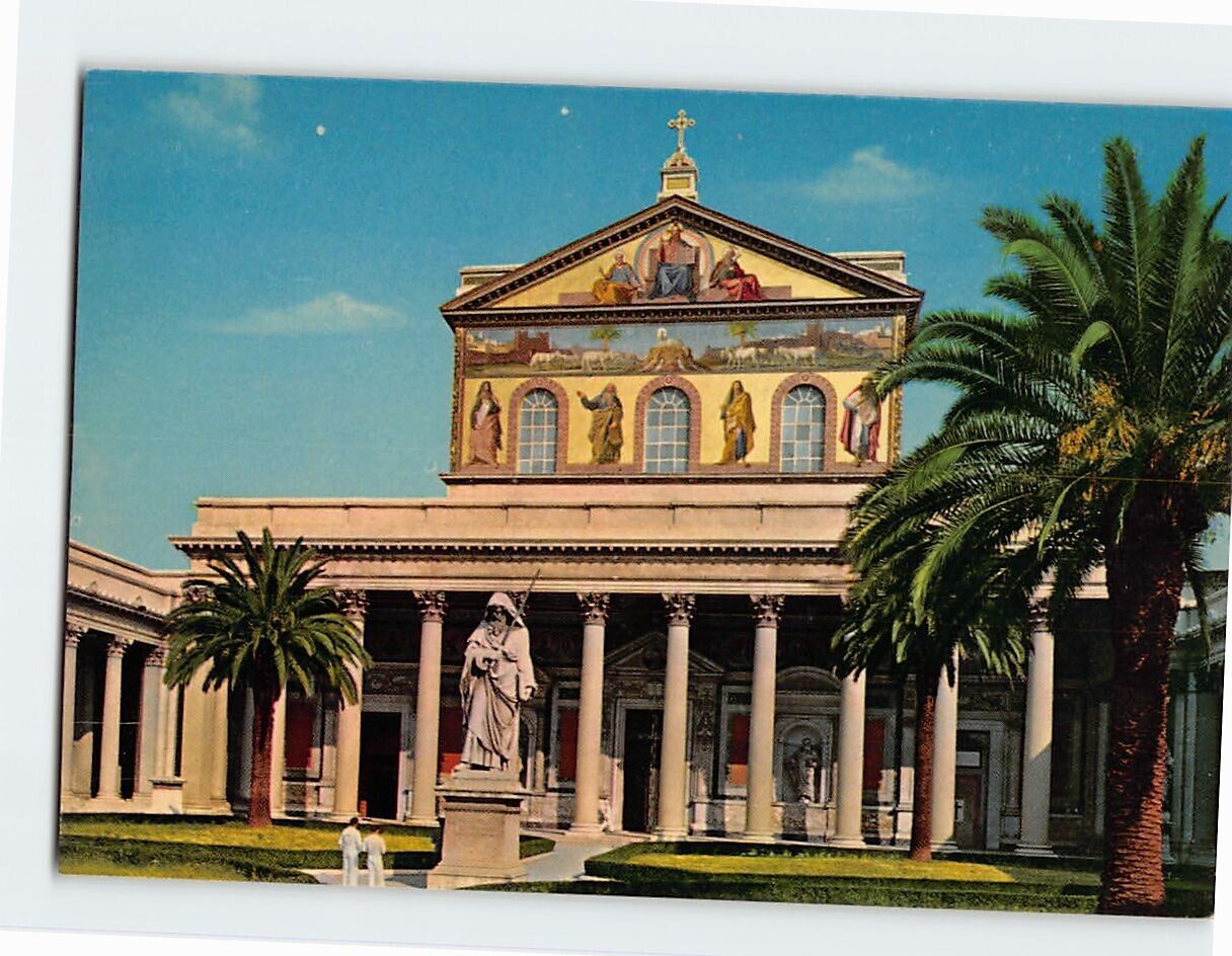 Postcard St. Paul's Basilica, Rome, Italy