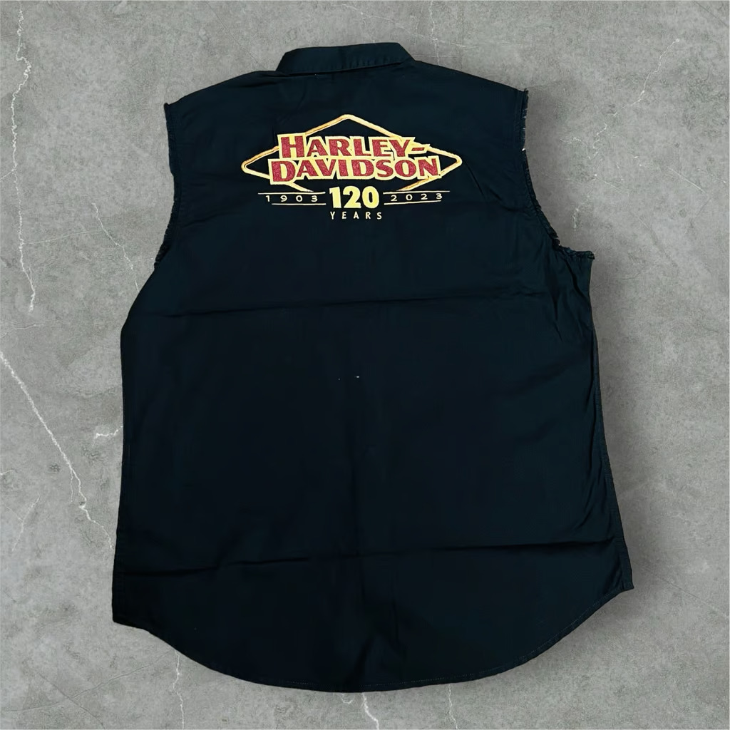 Harley Davidson 120th Anniversary Sleeveless Blowout Shirt Sz XXXL 96656-23VM
