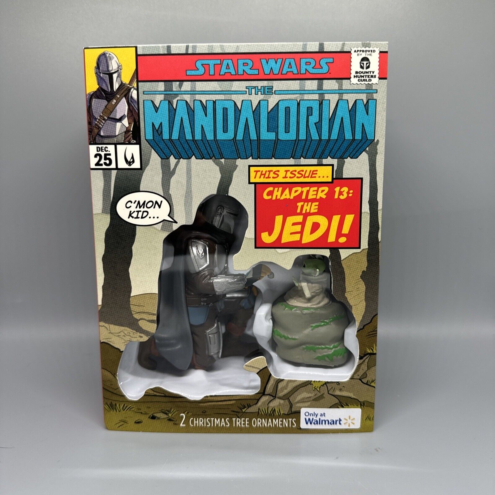Hallmark Mandalorian and Grogu Ornaments 2023 Walmart Comic Book Case Fresh
