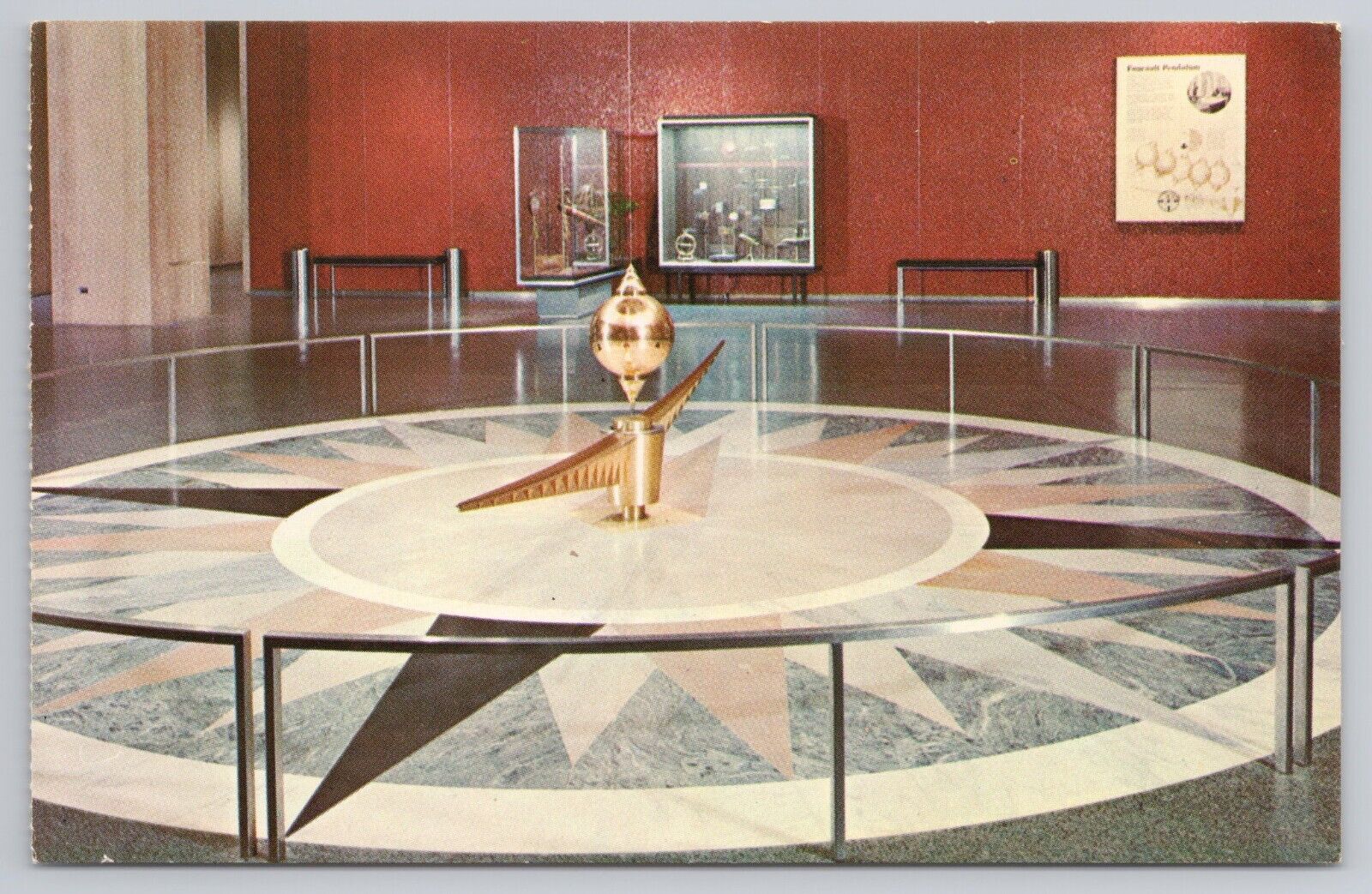 Postcard The Foucault Pendulum at the Smithsonian Institution Washington DC