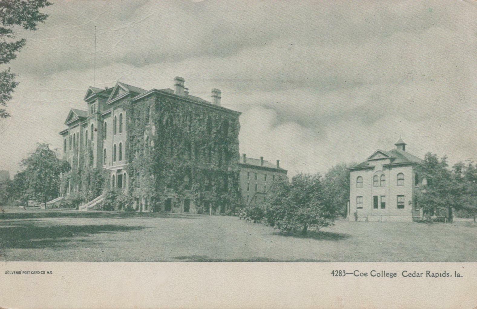 Postcard Coe College Cedar Rapids Iowa IA 