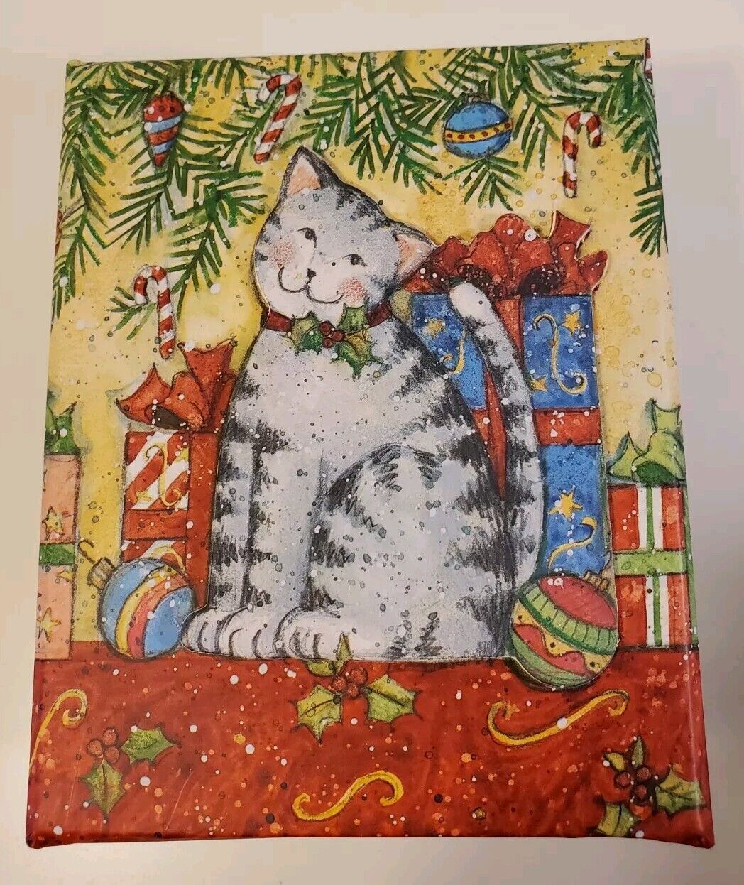 Susan Winget New In Box 15 Cat Christmas Cards & Envelopes Decorative Sealed Box