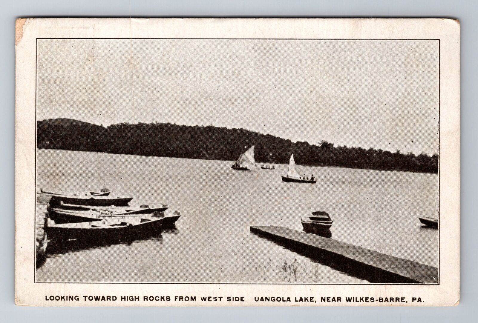 Wilkes-Barre PA-Pennsylvania, High Rocks From West Side, Vintage Postcard