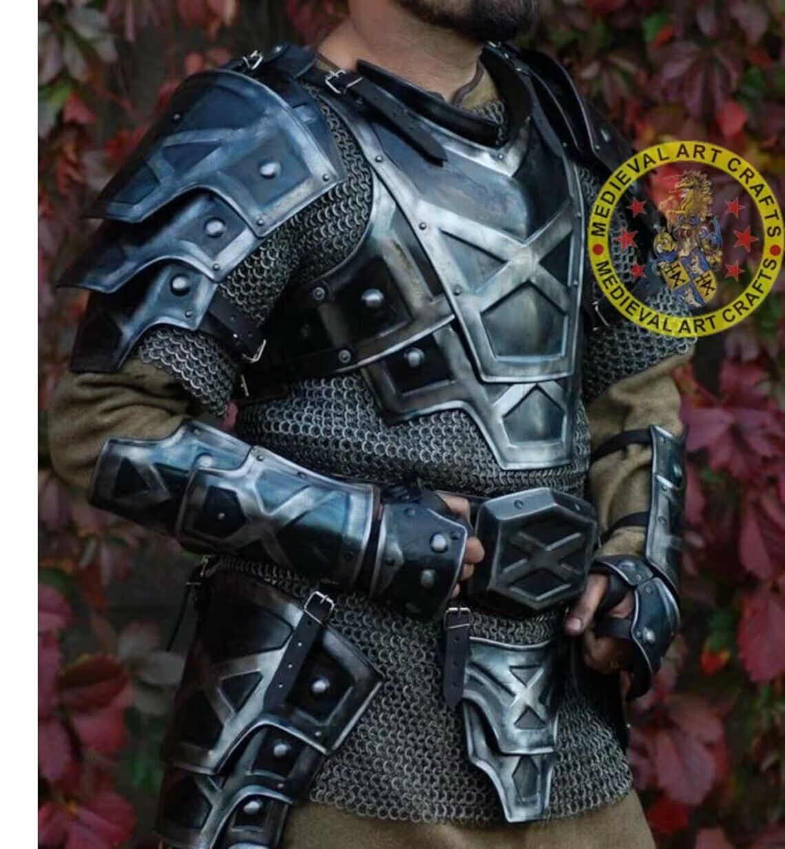 Medieval Dwarven Antique finishing Armor Cosplay, Sca, Larp Armor Christmas Gift
