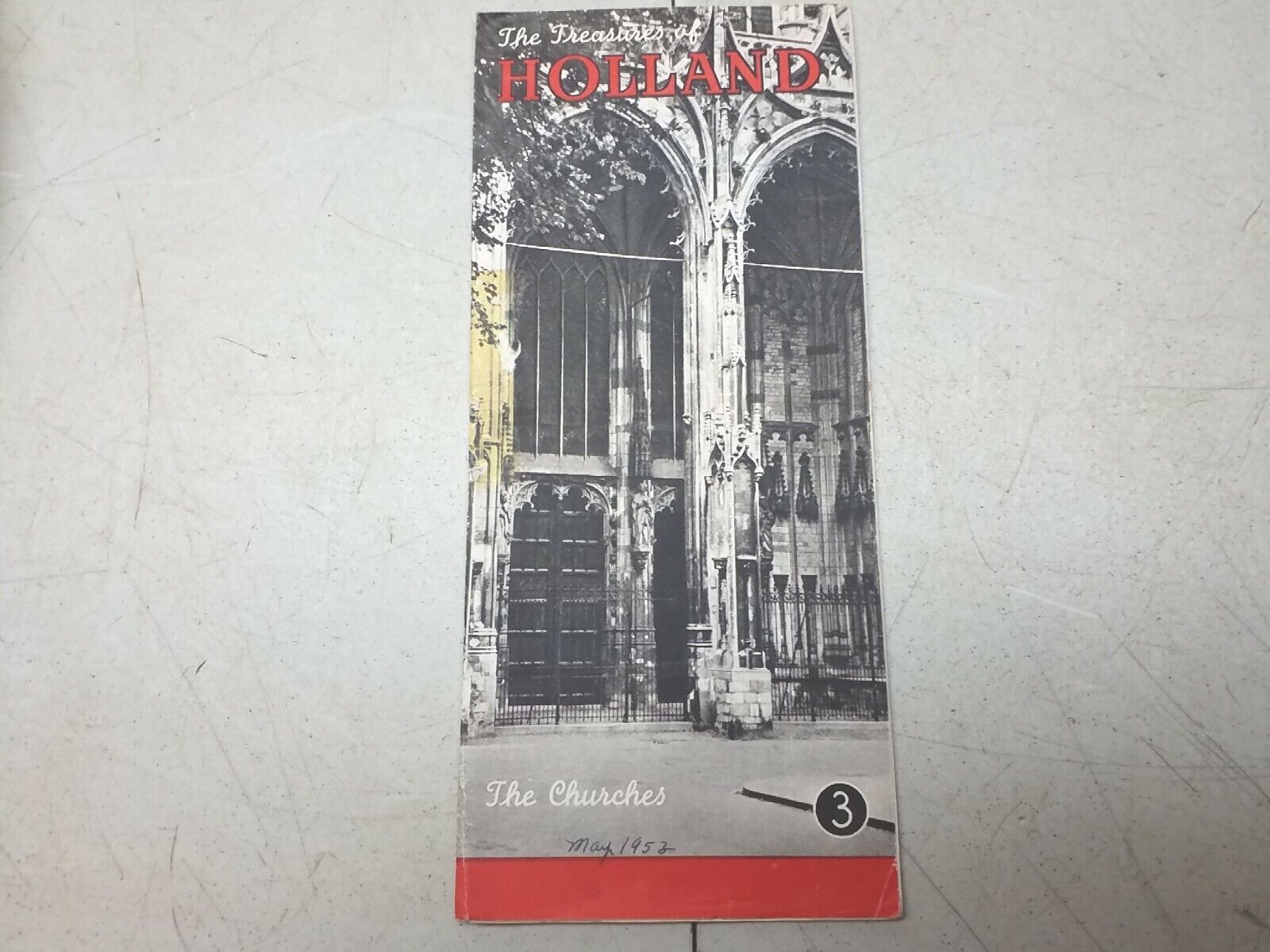 The Treasures of Holland The Churches No 3 Vintage 1953 Dutch Travel Brochure