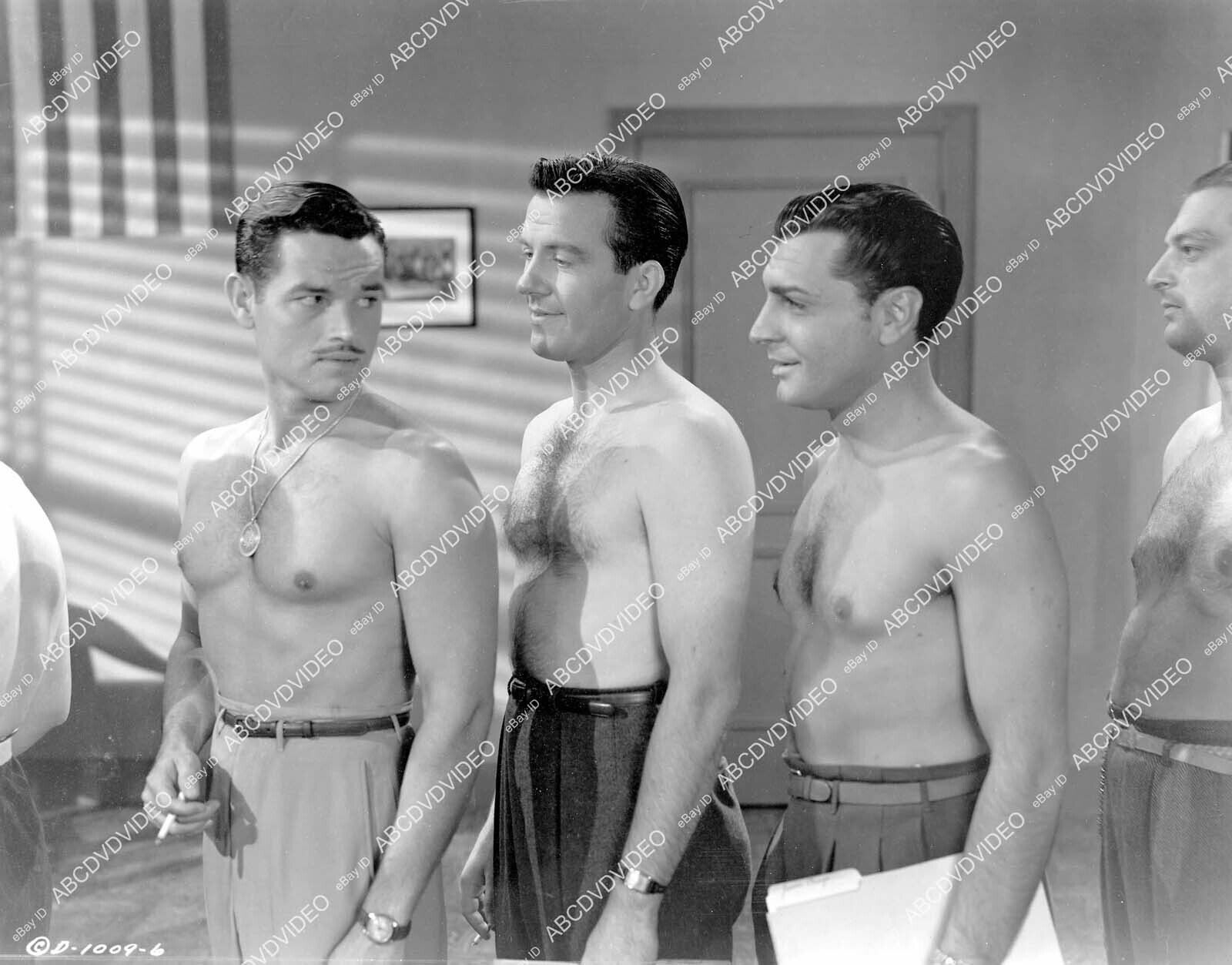crp-7173 1944 shirtless Tom Neal, Hugh Beaumont, Anthony Caruso film The Racket