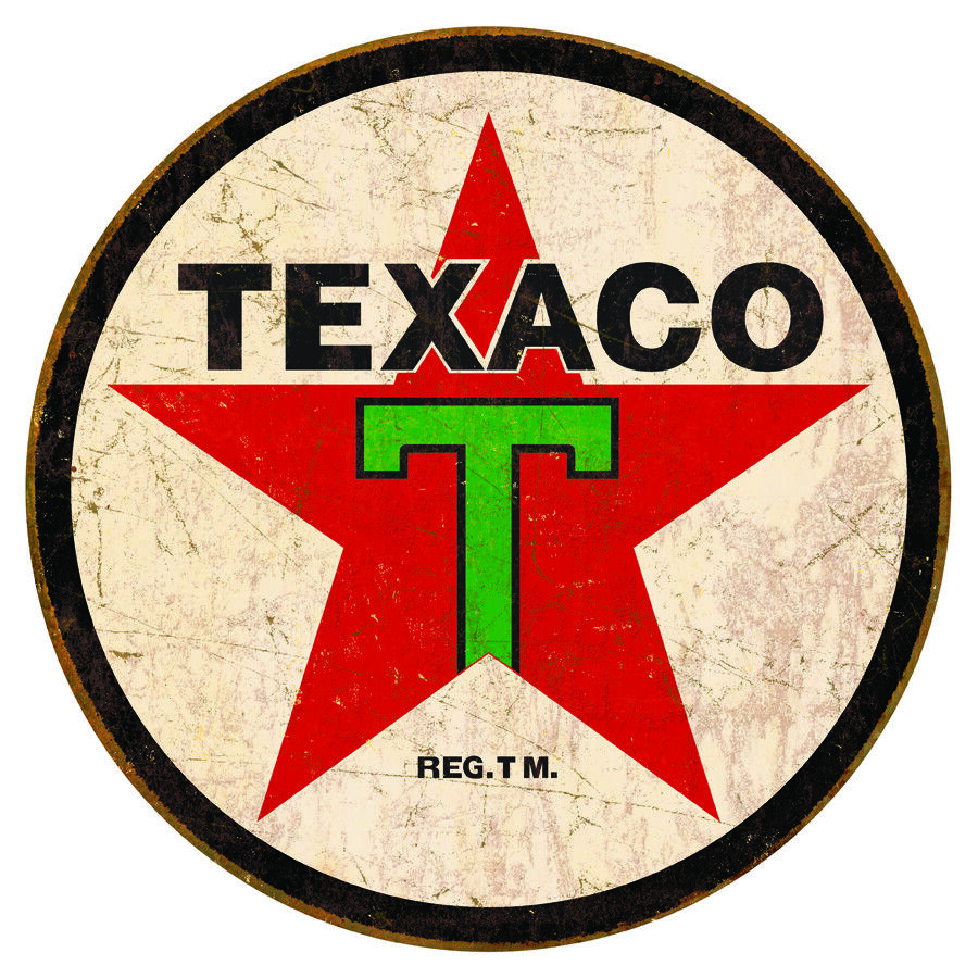 Texaco '36 ROUND #1798 Vintage Man Cave Garage Rec Room 