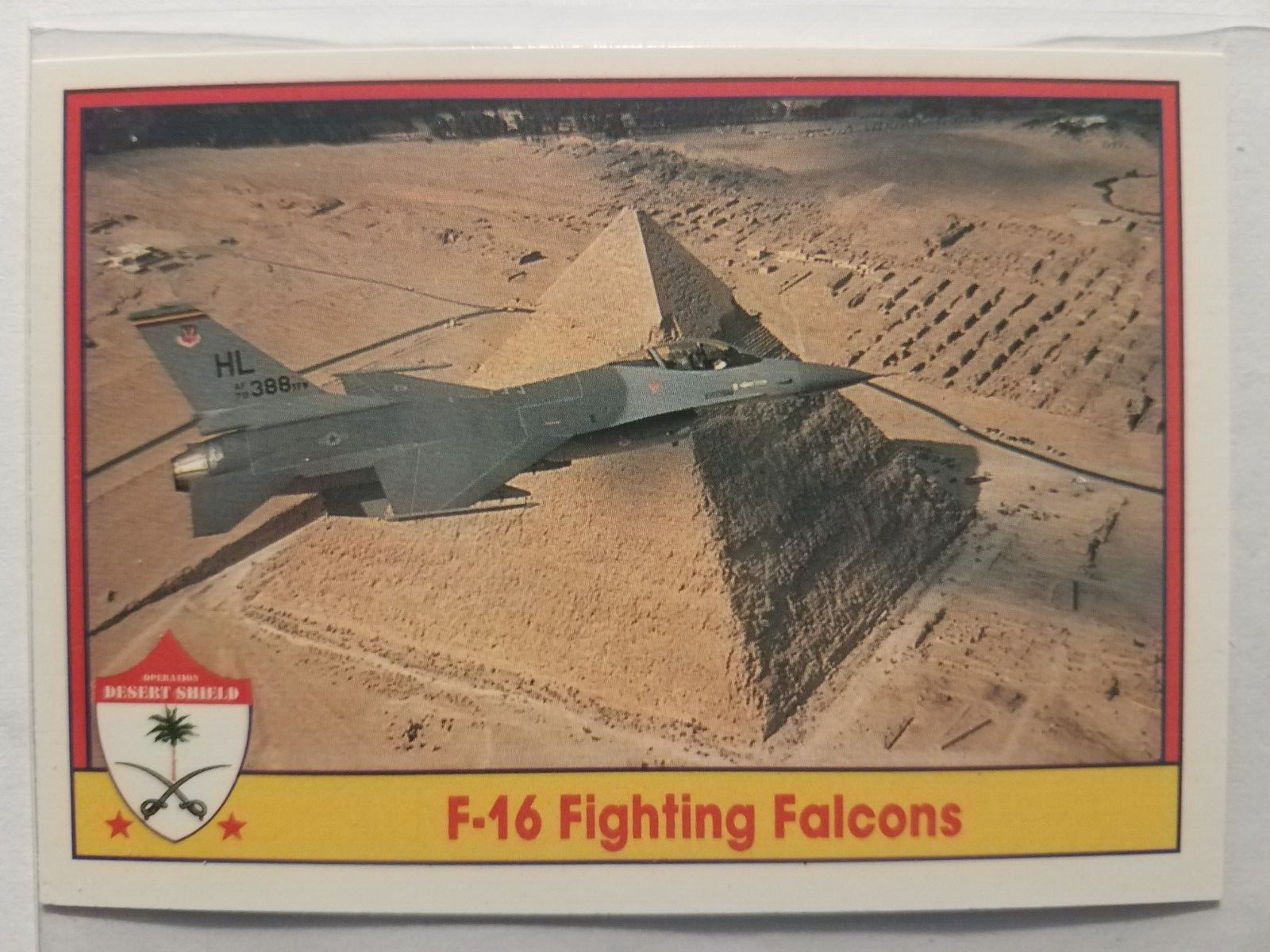 1991 OPERATION DESERT SHIELD, F-16 FALCON, PACIFIC TRADING CARDS, #69