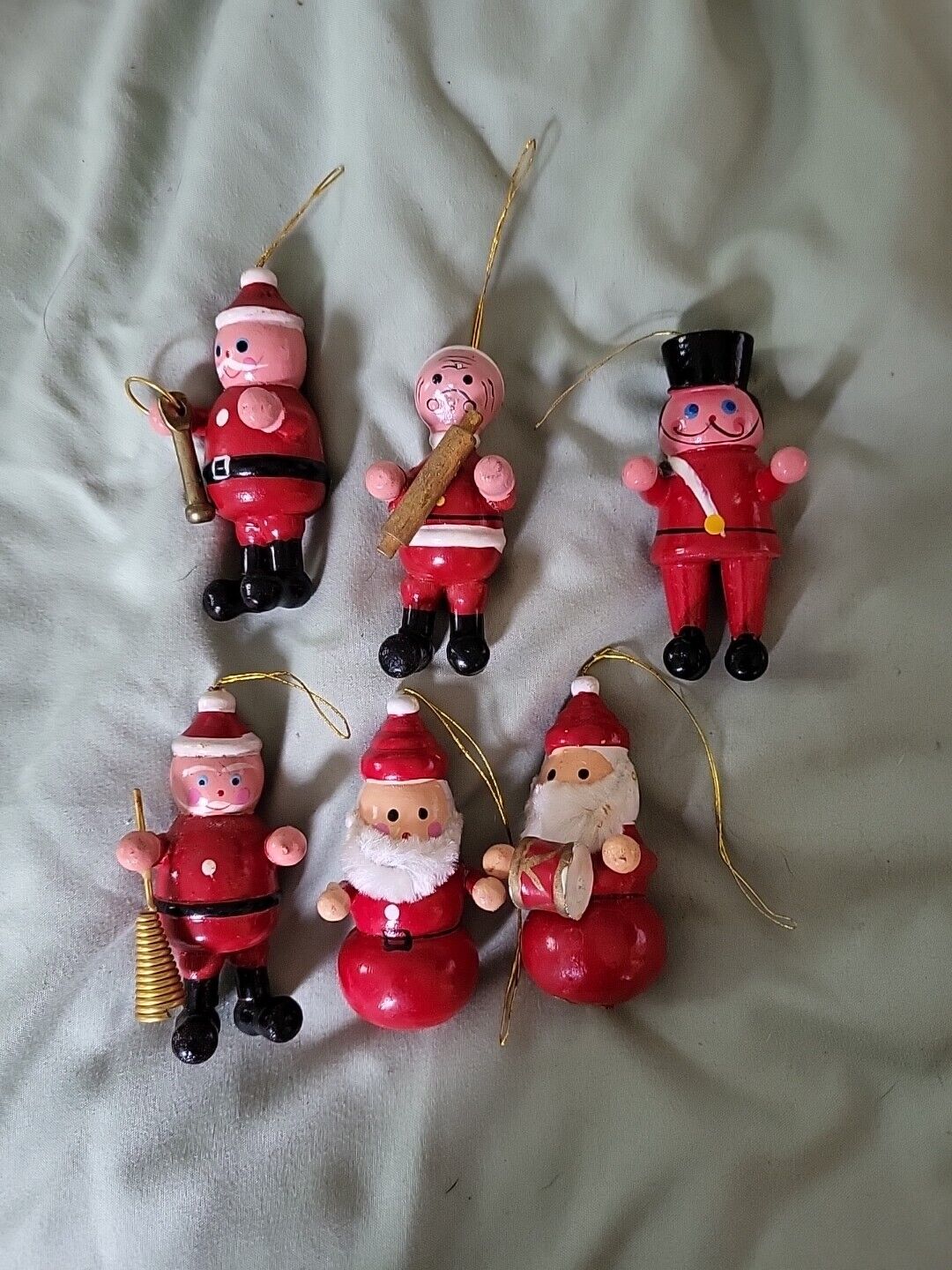 Vintage Wood Christmas Ornaments