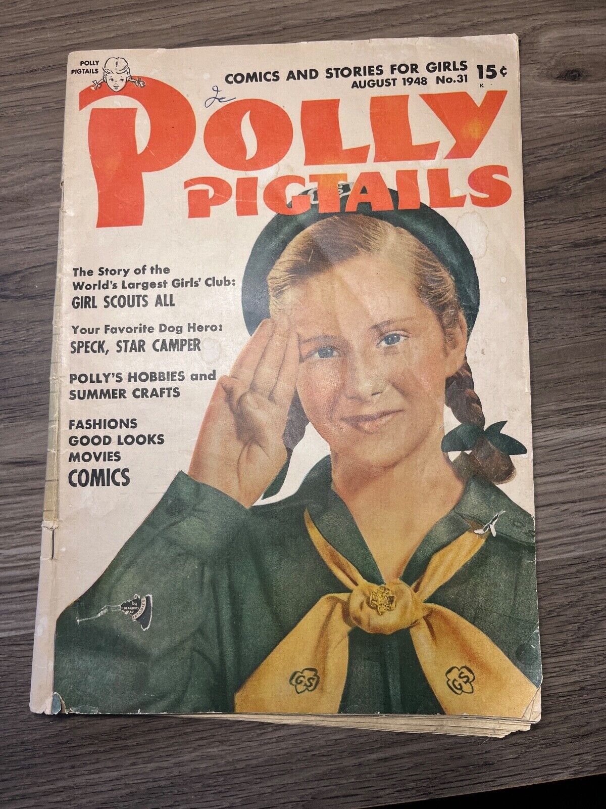 1948 POLLY PIGTAILS Comics & Stories for Girls Magazine #31 VG 4.0