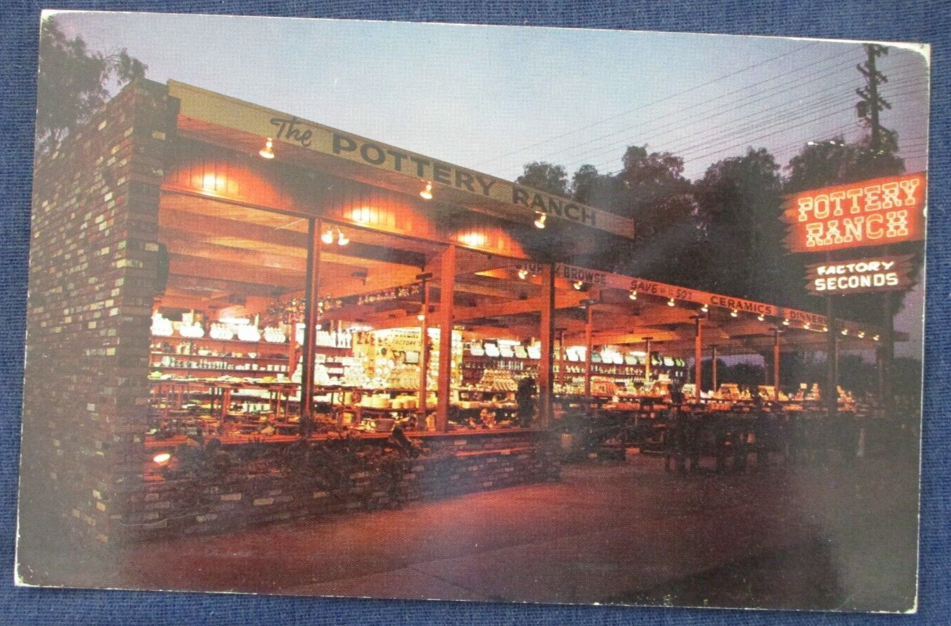 1950s Monrovia California Pottery Ranch Route 66 Postcard