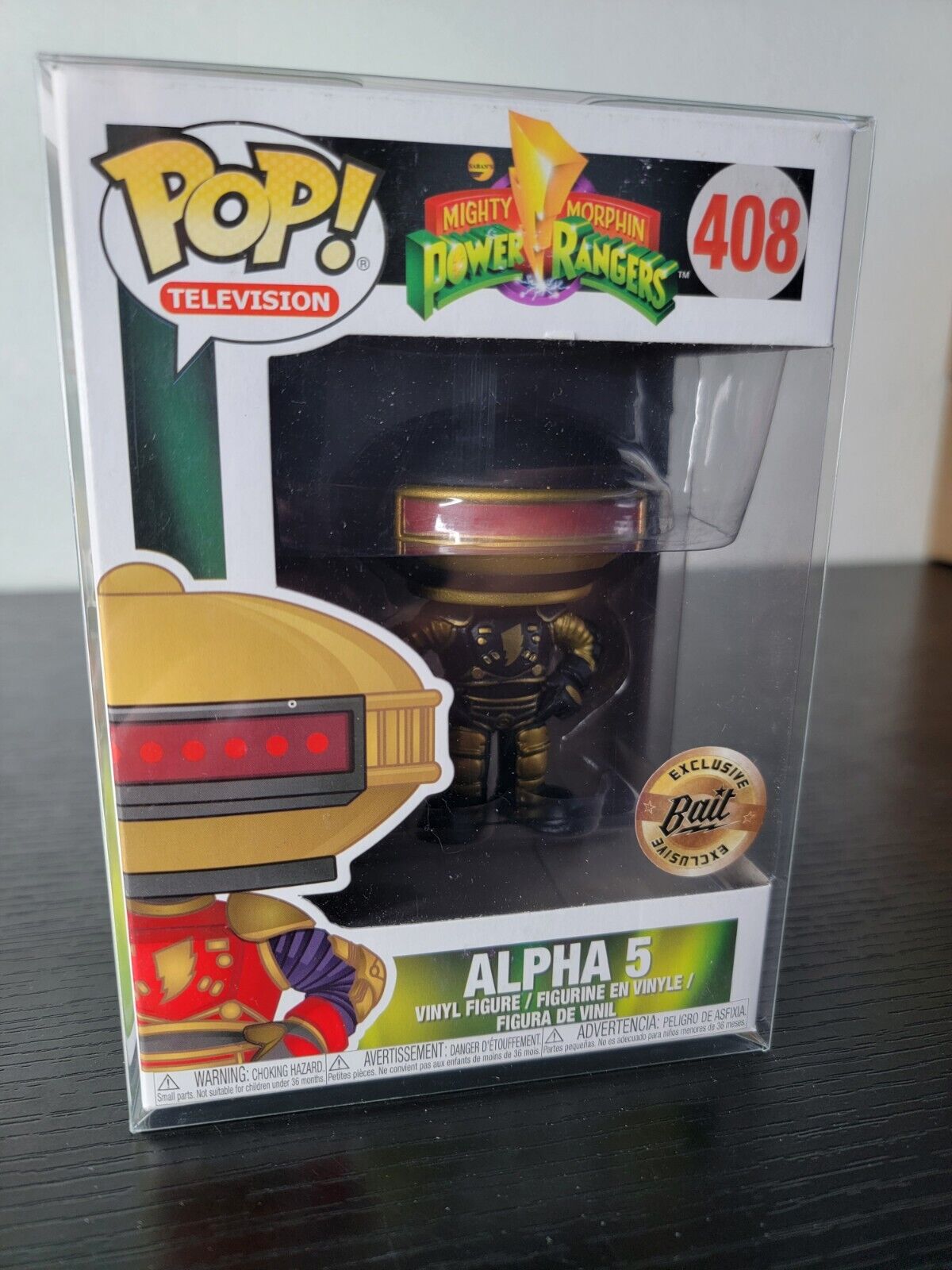 🔥Funko Pop Mighty Morphin Power Rangers Alpha 5 (Bait Exclusive) #408 +Case🔥