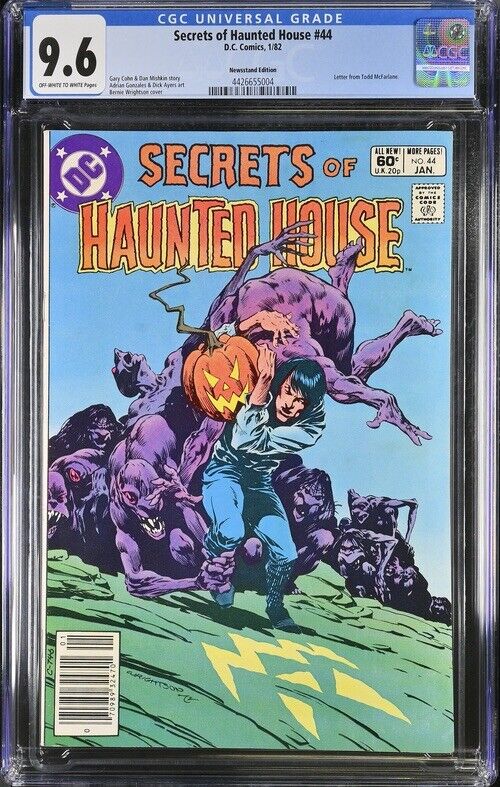 Secrets of Haunted House #44 CGC 9.6 Newsstand WRIGHTSON 1982 McFarlane Letter