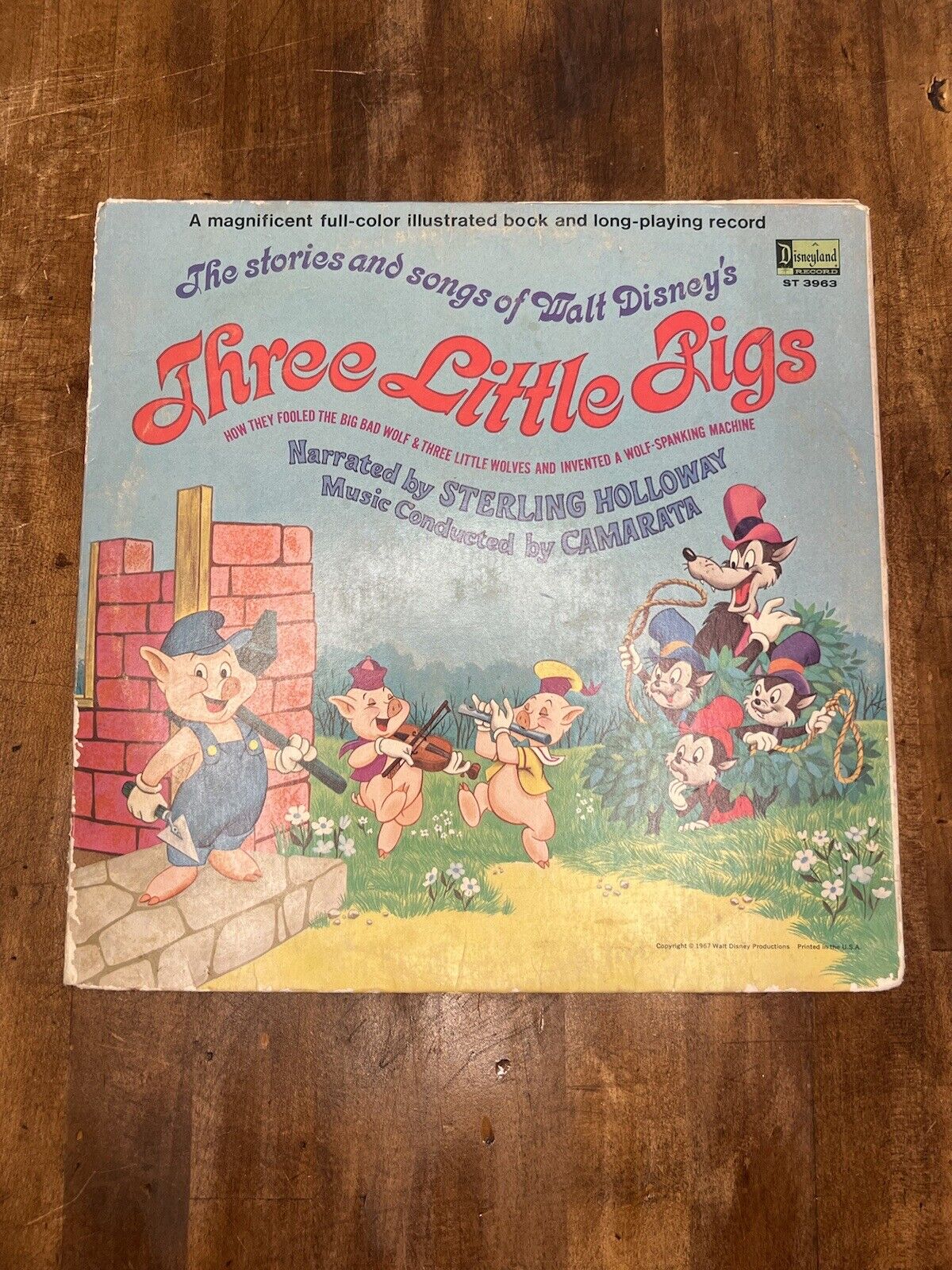1967 Disney Three Little Pigs Record