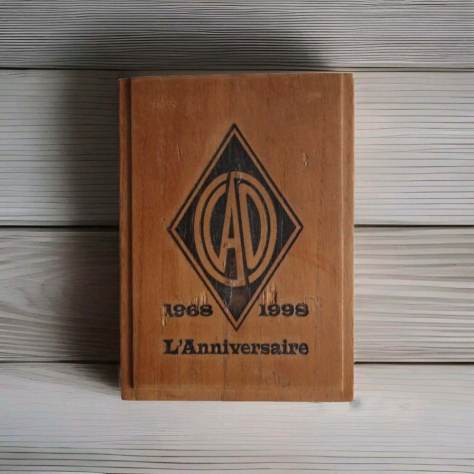 Vintage 1998 C.A.O. International L\'Anniversaire Wood Cigar Box Humidor 