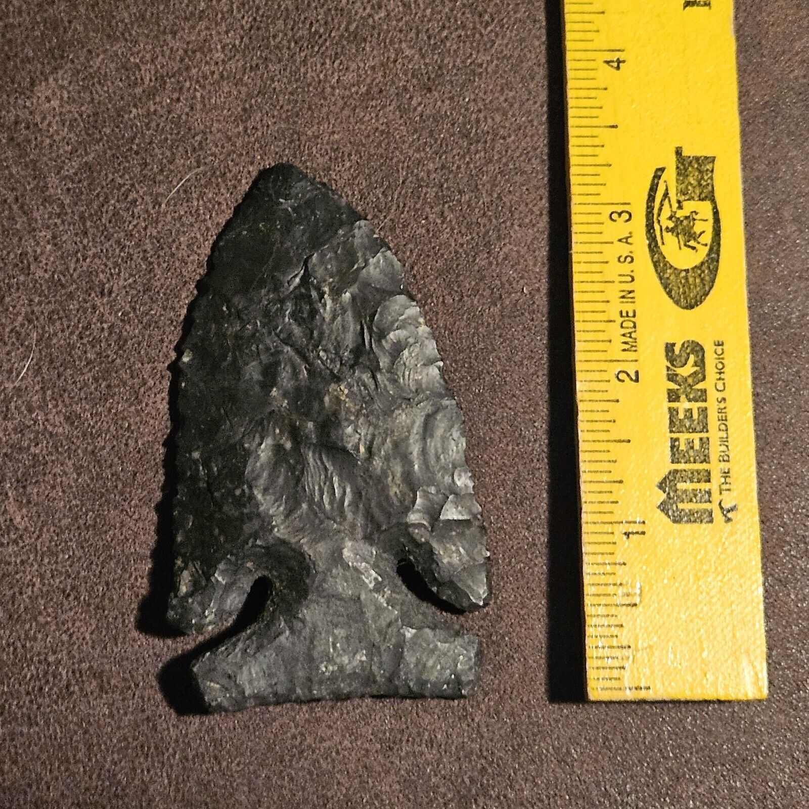 Thebes Point Ohio Arrowhead Indian Artifact 3-1/4\