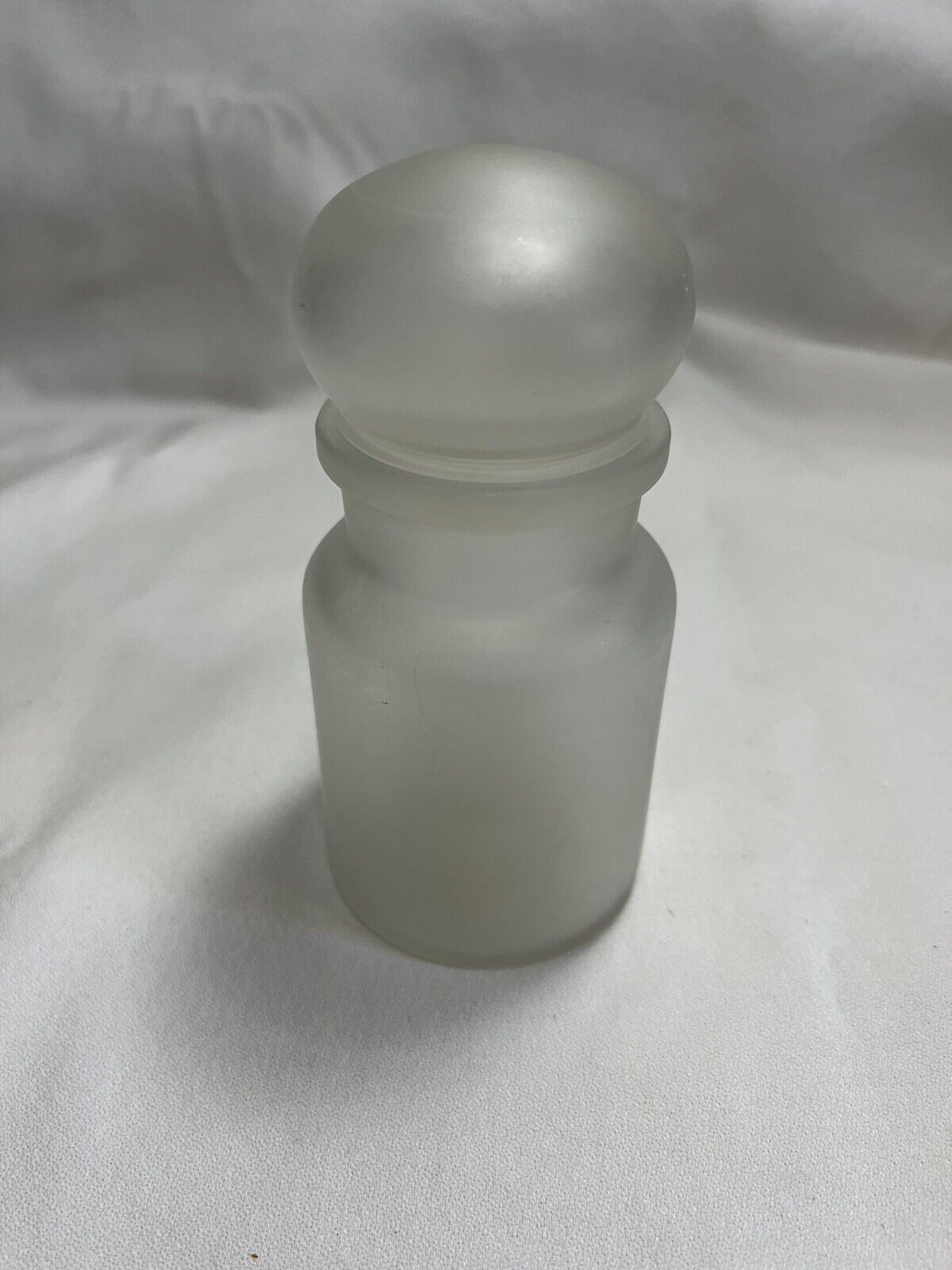 Very Rare Estee Lauder ‘Perfumed Milk Bath’ Frosted Glass Jar With Lid 7oz.