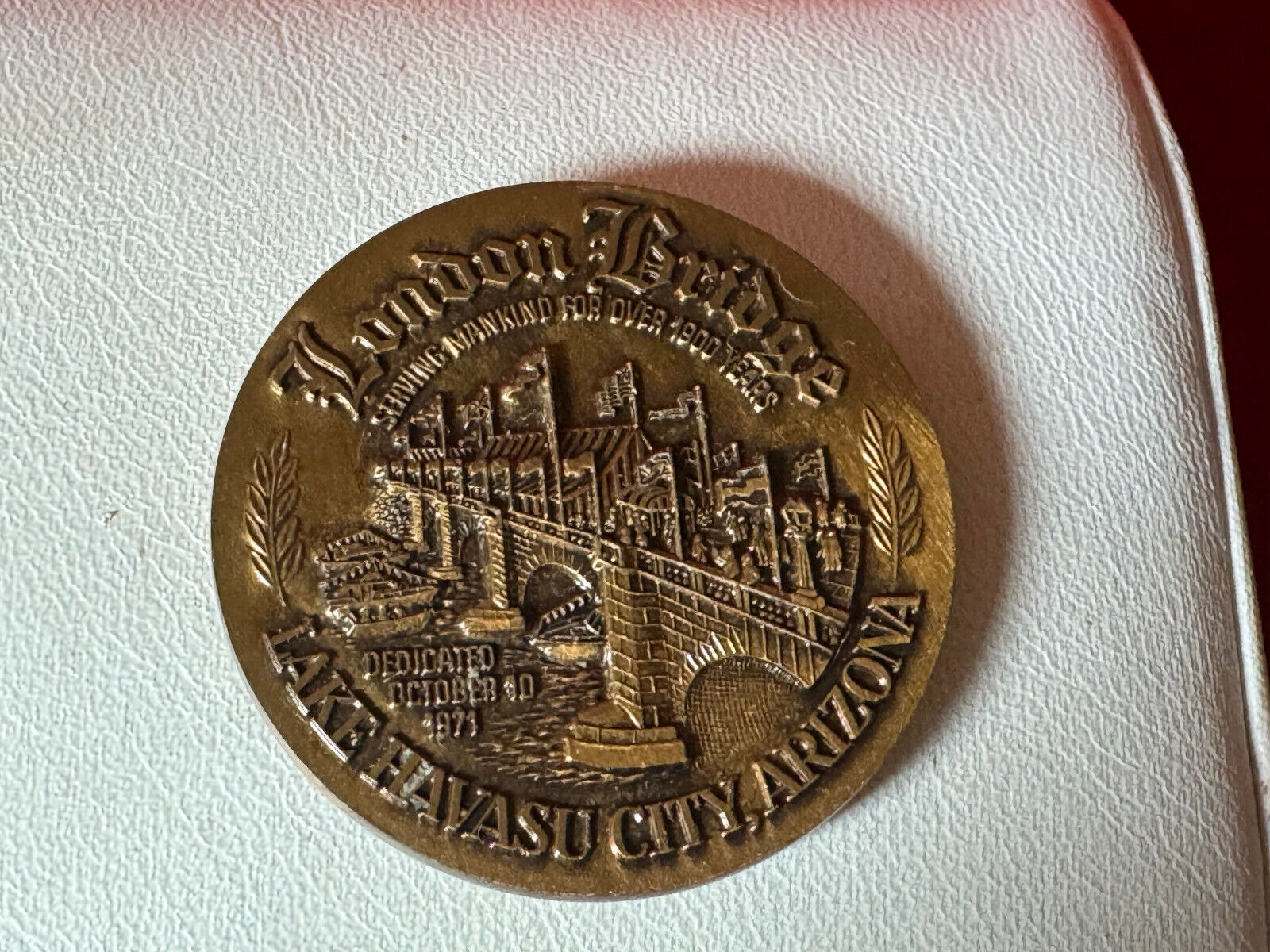 Vintage 1971 London Bridge Lake Havasu City Arizona Commemorative Coin