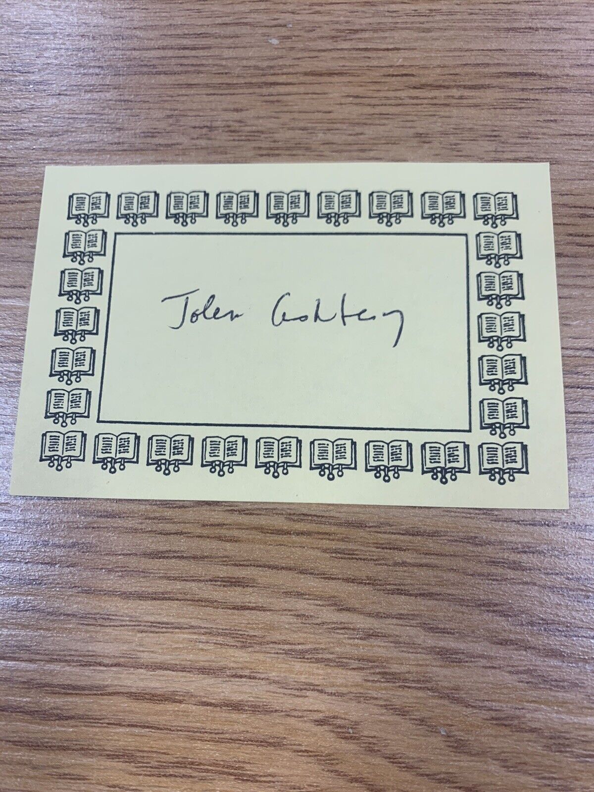 John Ashbery American Poet Art Critic Author Signed Bookplate Autographed