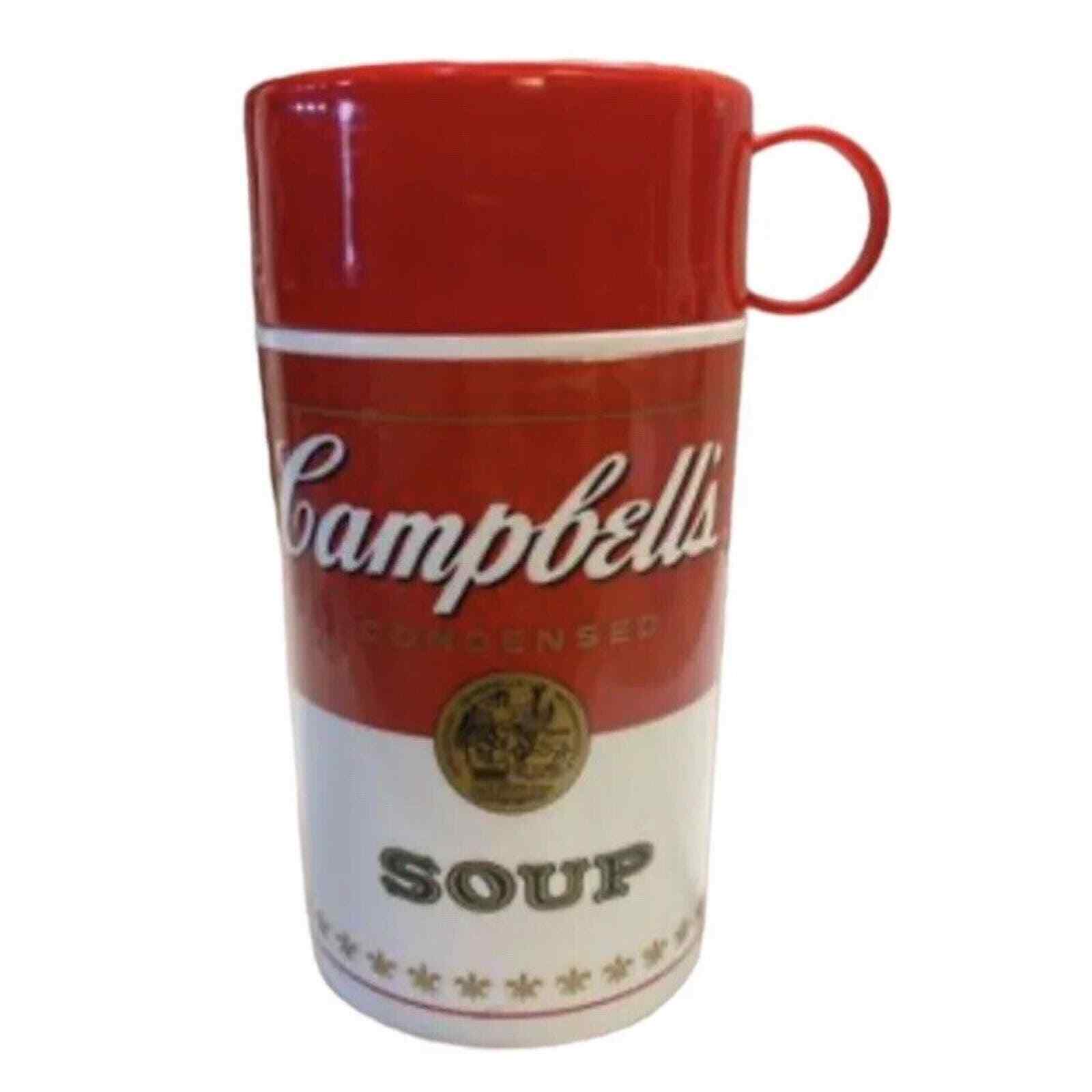 Vintage 1998 Campbell\'s Soup Insulated Thermos Mug Can-Tainer, 11.5 ounce