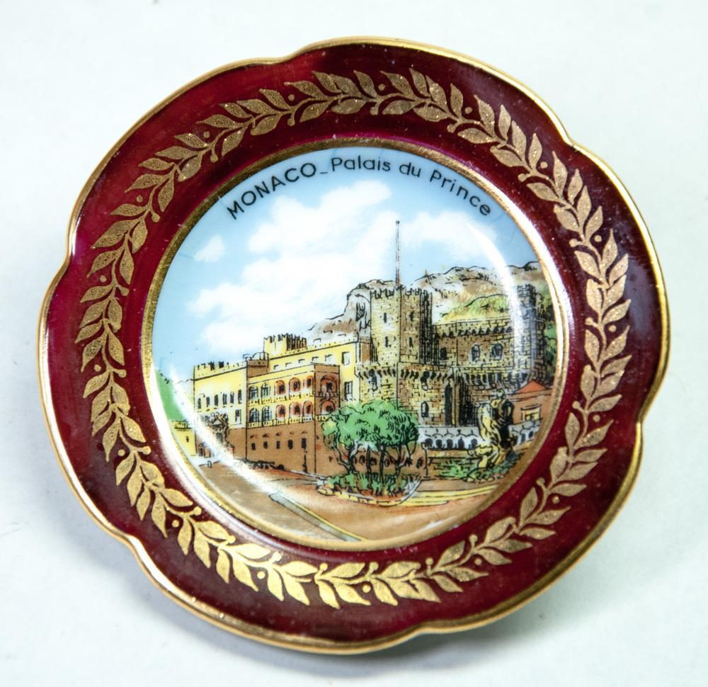 Monaco Palais du Prince Miniature Souvenir Plate 3.25\