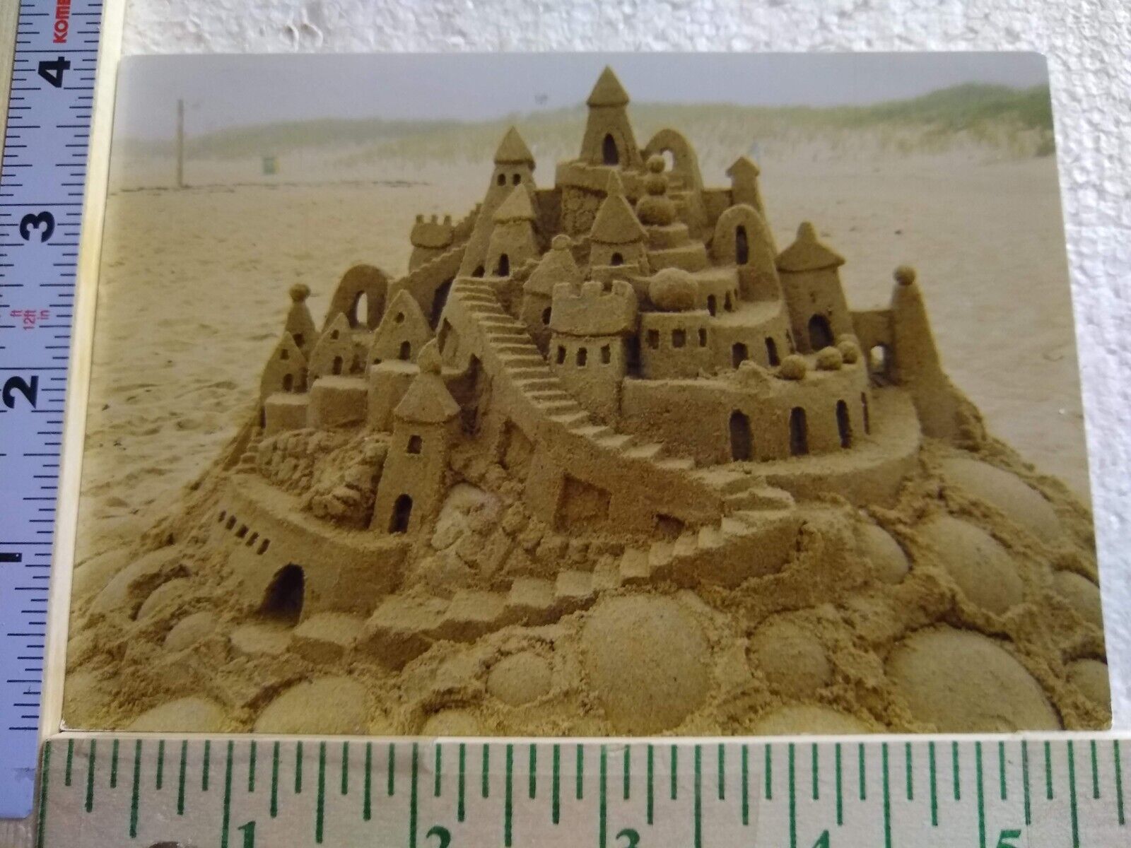 Postcard Sand Castle Martha\'s Vineyard Edgartown Massachusetts USA