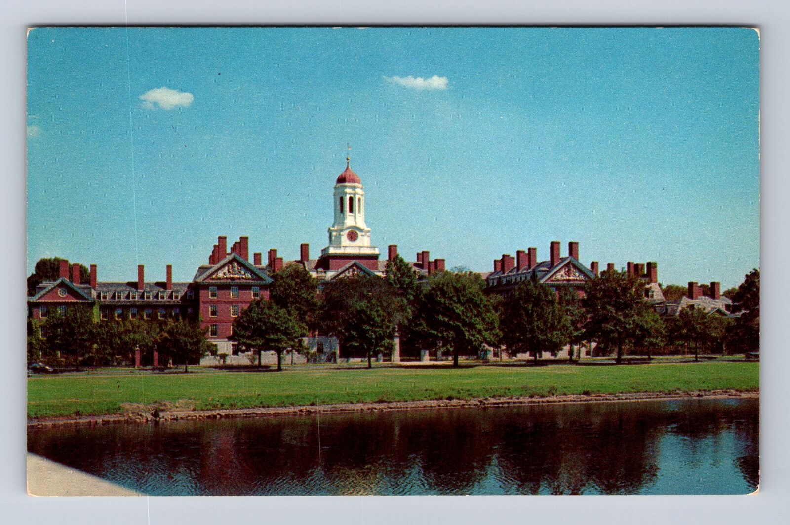 Cambridge MA- Massachusetts, Dunster Hall, Antique, Vintage Souvenir Postcard