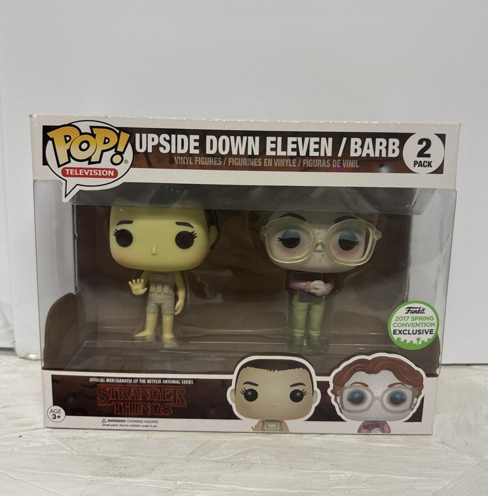 Upside Down Eleven & Barb 2-PK - Pop - 2017 Spring Convention - Stranger Things