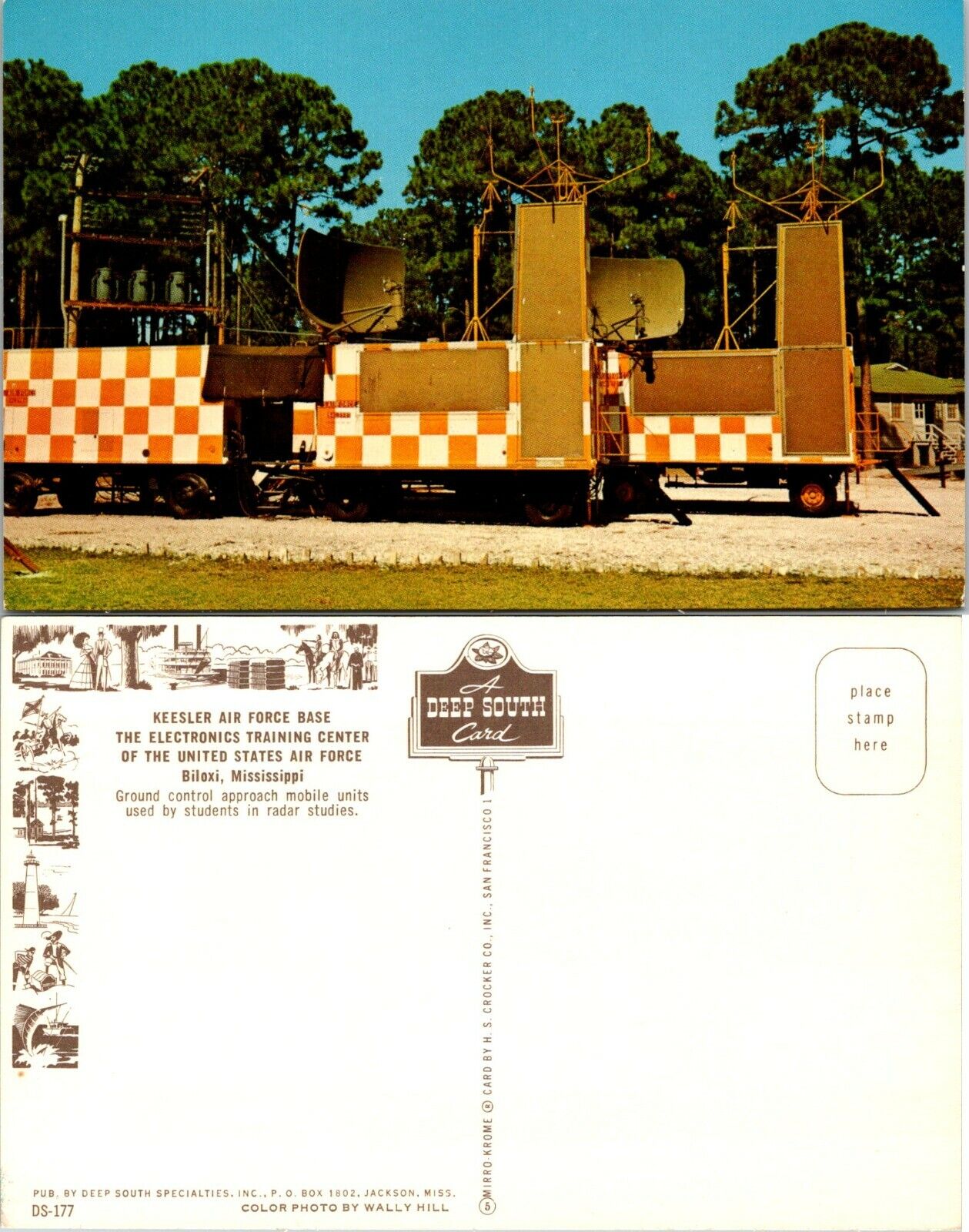 Mississippi Biloxi Keesler Air Force Base Electronic Training Vintage Postcard