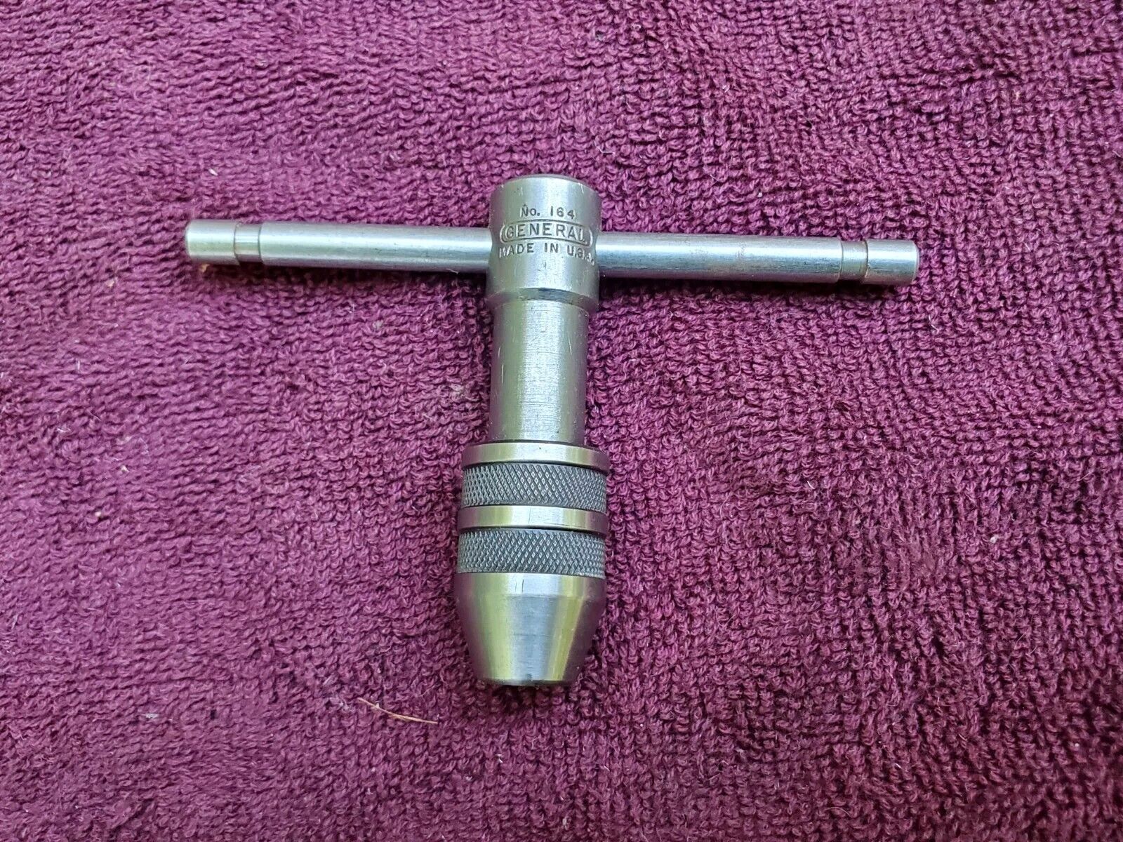 Vintage General Tools No.164 T-Handle Tap Wrench. Made in USA. #2