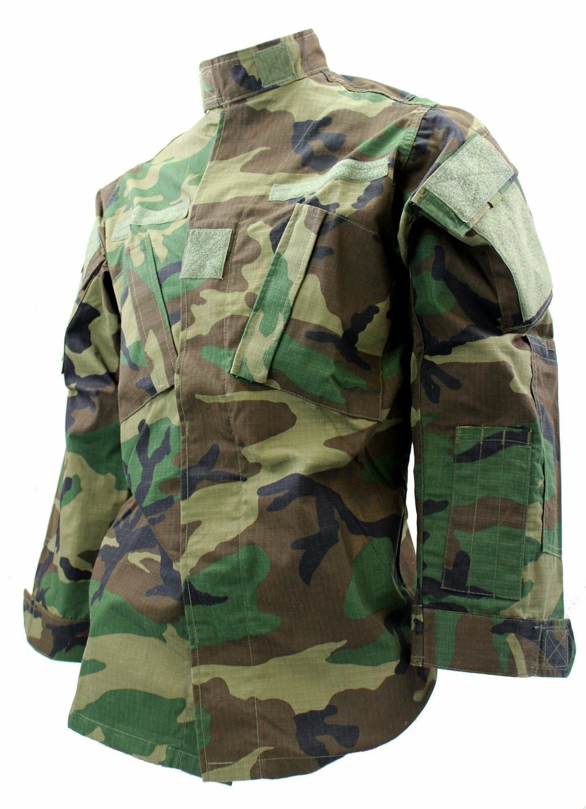 Woodland Camo BDU Army Jacket - Medium