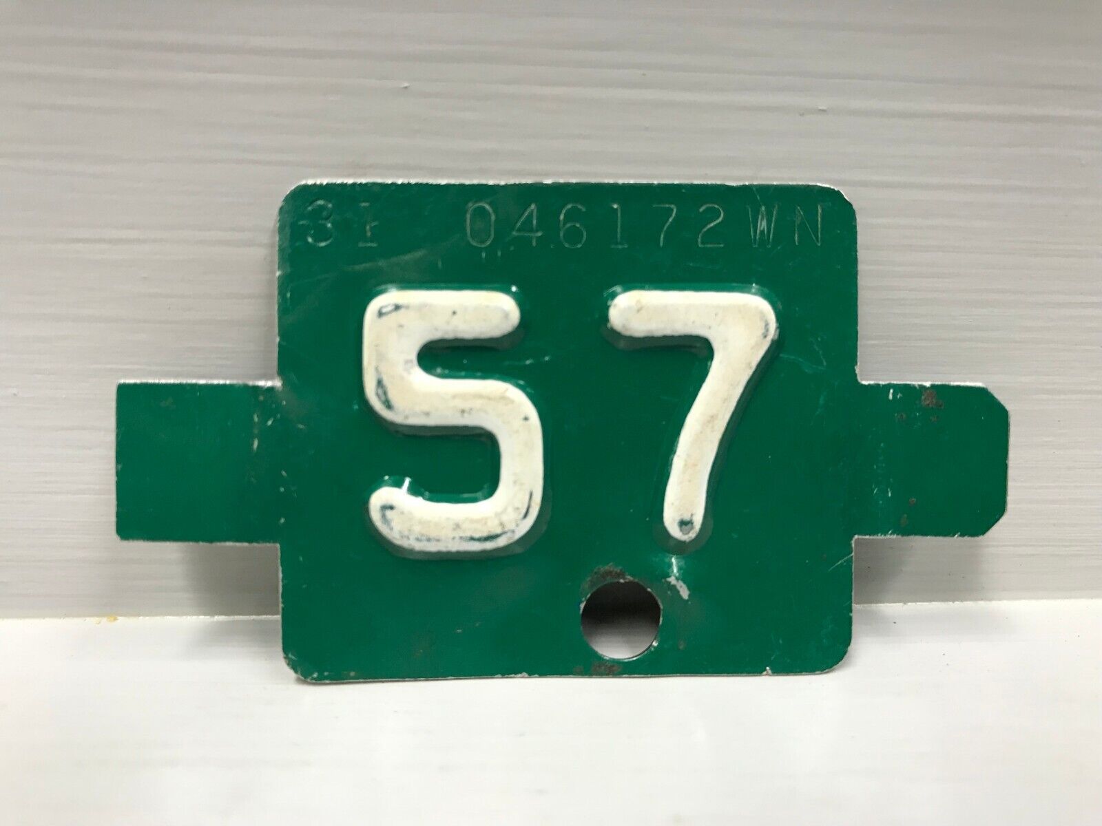 1957 Washington License Plate Tab 31 046172