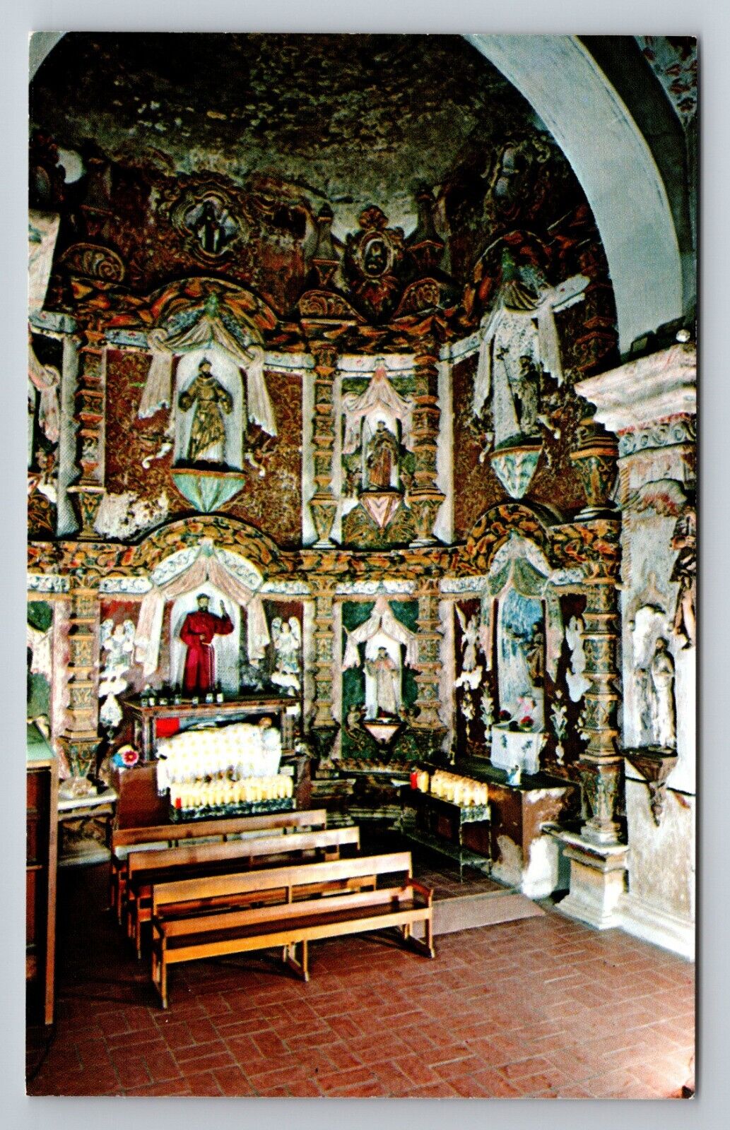 Chapel Of The Suffering Savior Tucson Arizona Vintage Unposted Postcard