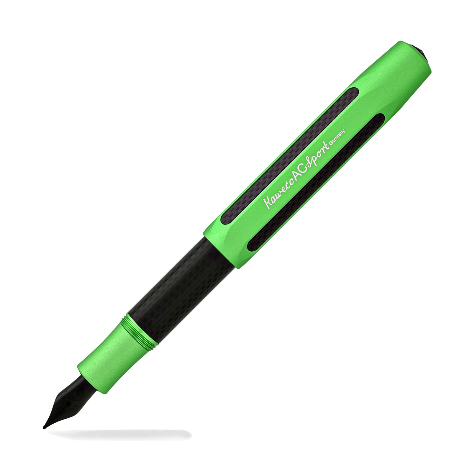 Kaweco AC Sport Fountain Pen - Green with Black Nib - Medium Point - NEW in box