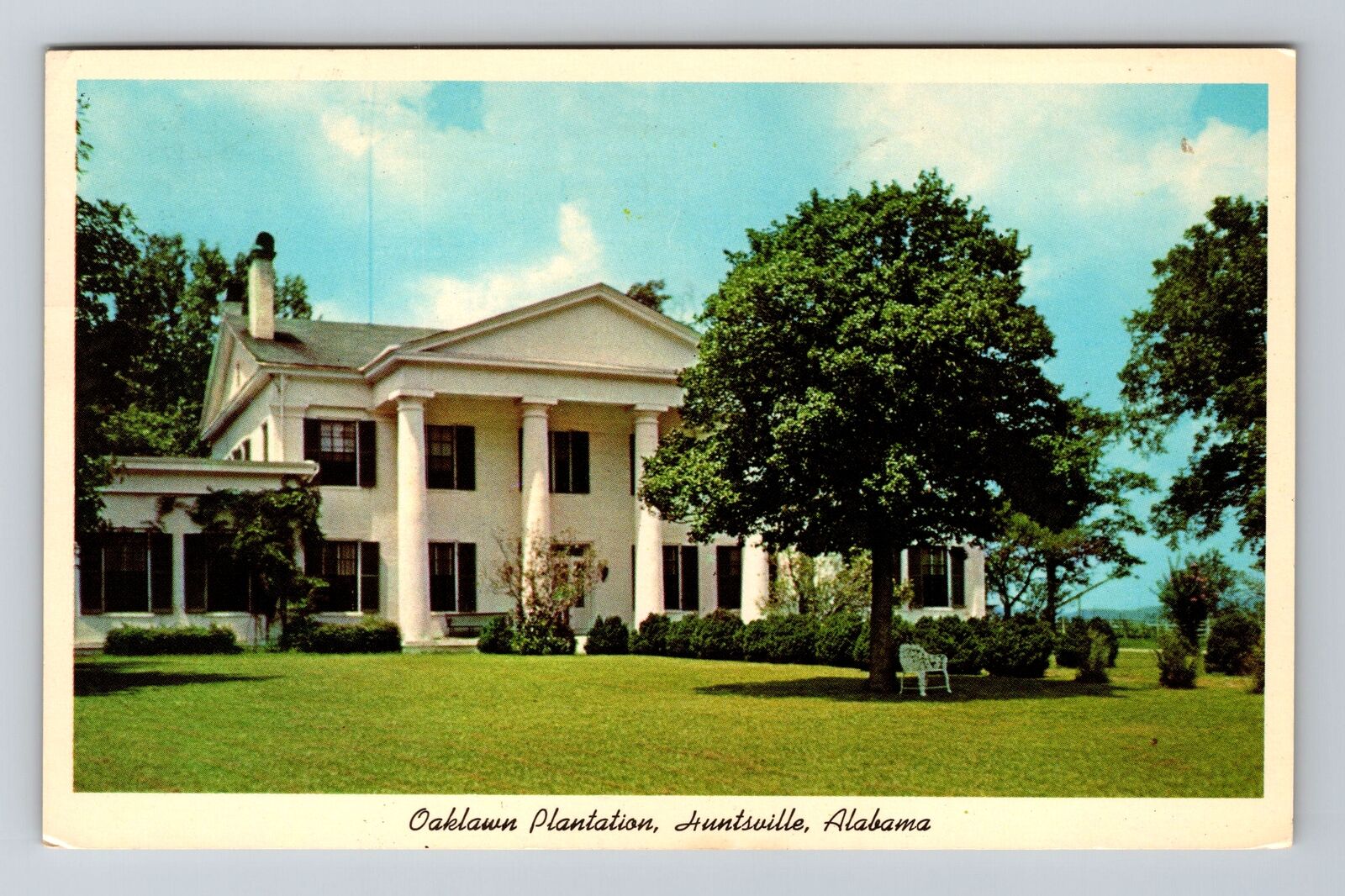 Huntsville AL-Alabama, Oaklawn Plantation, c1970 Antique Vintage Postcard