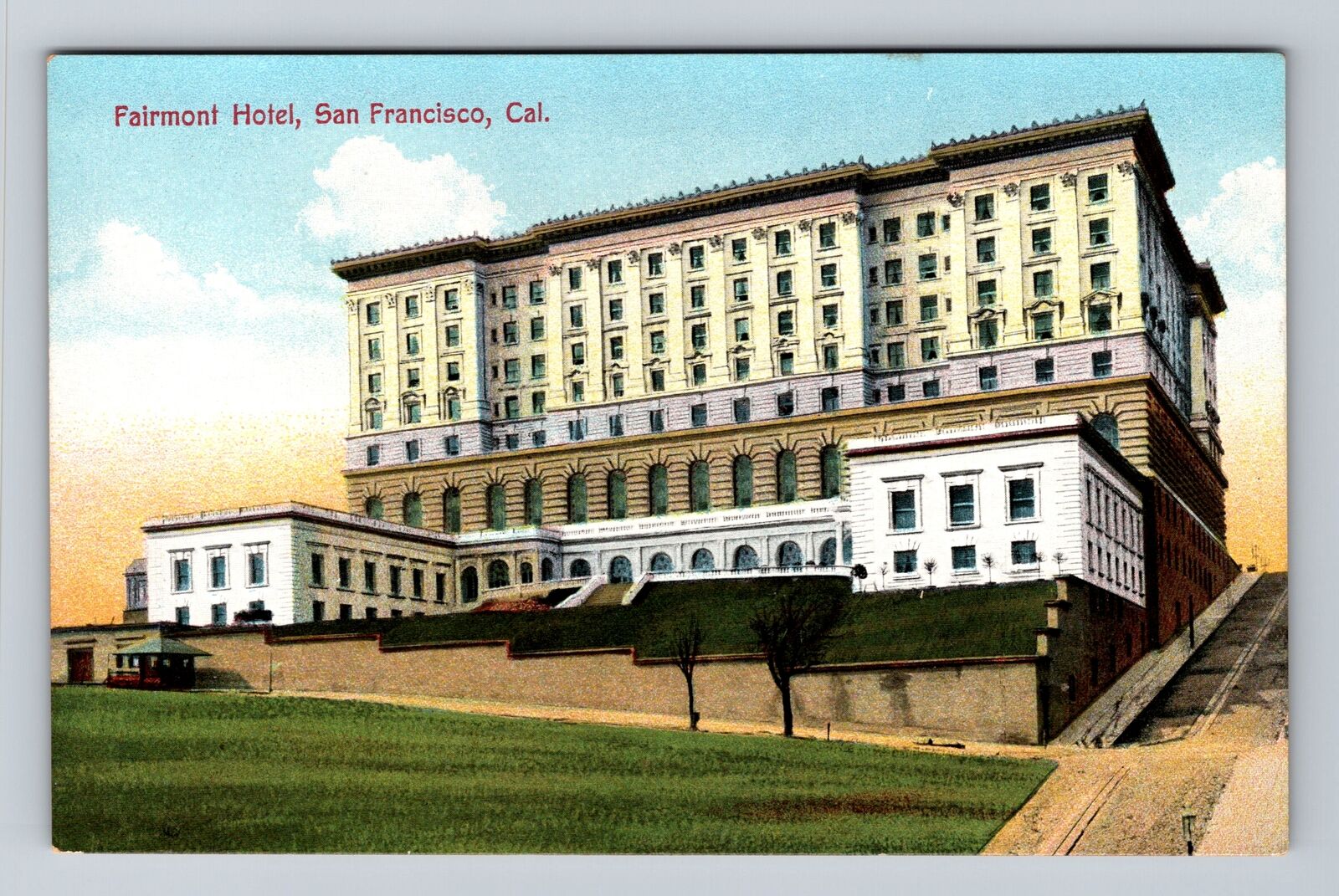 San Francisco CA-California, Fairmont Hotel, Advertising Vintage Postcard